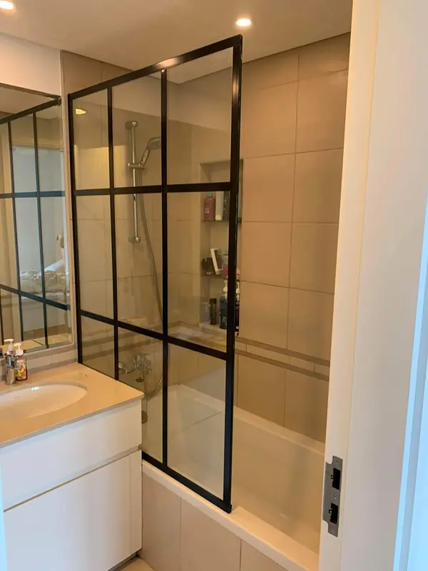 Professional shower glass panel replacement and repair service.