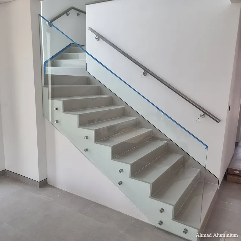 Stainless steel glass stair handrail.webp