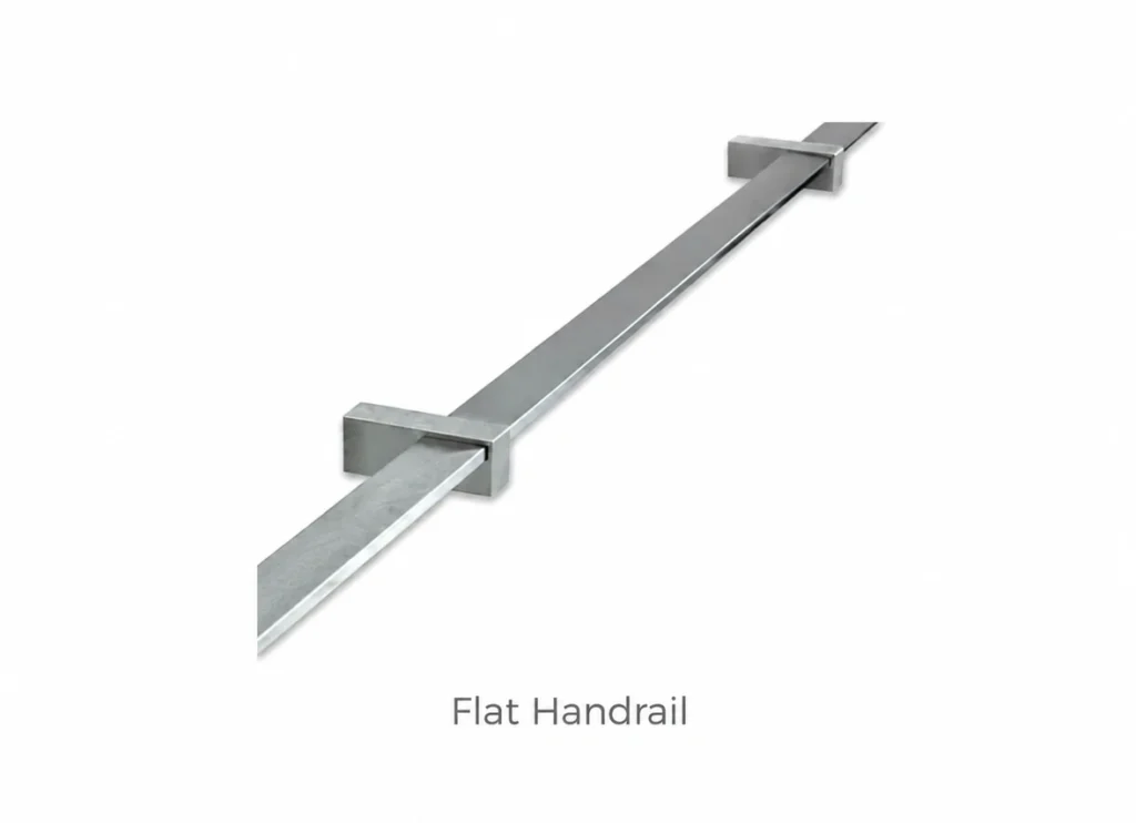 Flat handrail by ahmad aluminium