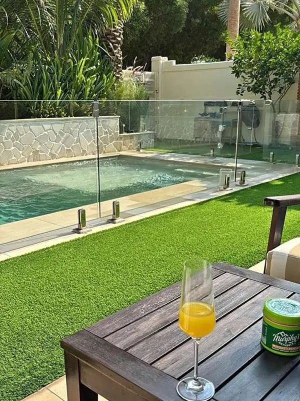 Glass pool fence by ahmad aluminium