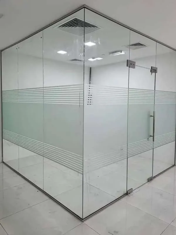 Office glass partition by ahmad aluminium